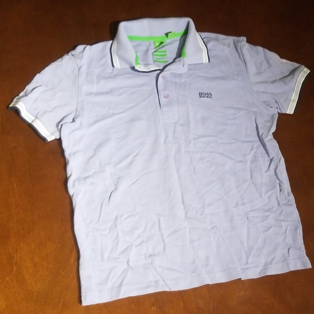Light blue Hugo Boss polo shirt
